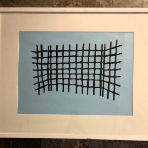 "Tile Abstraction" conte crayon on paper 25" x 31"